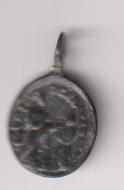 (.....) Caravaca?. Medalla. (AE 17 mms.) R/ Santa Bárbara. siglo XVII-XVII