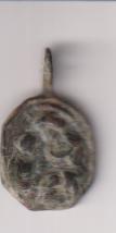 San Joaquín. Medalla (AE 20 mms.) R/Santa y virgen maría. Siglo XVII-XVII
