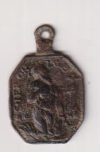 Virgen del Carmen ( Decor Carmeli) Medalla (AE 23 mms.) R/San Jerónimo. Siglo XVIII