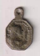 Santa Bárbara. medalla (AE 17 mms.) R/ San Gerónimo. Siglo XVIII