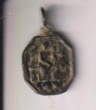 Ntra. SRA. del Loreto. Medalla (AE 17 mms.) R/ San Venancio. Siglo XVII-XVIII