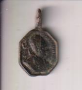 San Gregorio Magno. Medalla (AE 17 mms) R/ San Jerónimo. Siglo XVII-XVIII