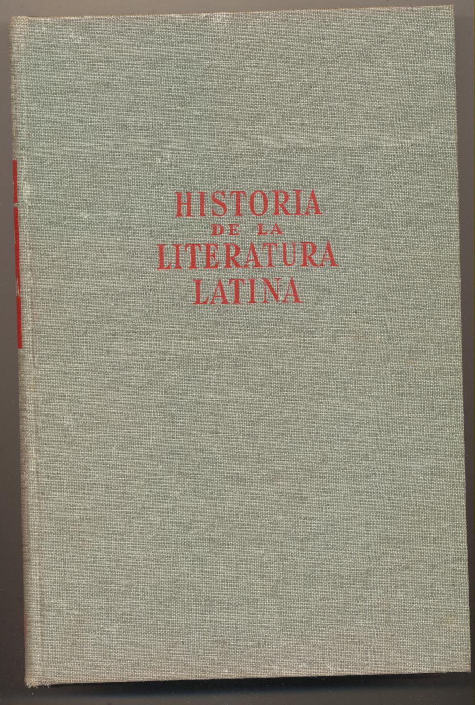 Historia de la Literatura Latina. Karl Buchner. Labor 1968
