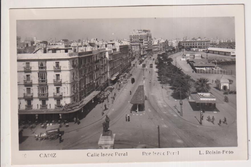 Cádiz.- Calle Isaac Peral. L. Roisín Foto.  Fechada el 12 de Octubre de 1953