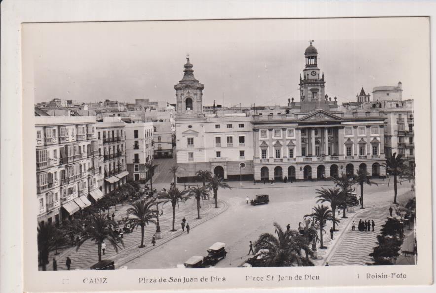 Cádiz. - Plaza de SAn Juan de Dios. L. Roisín Foto. fechada el 18 de Octubre de 1953