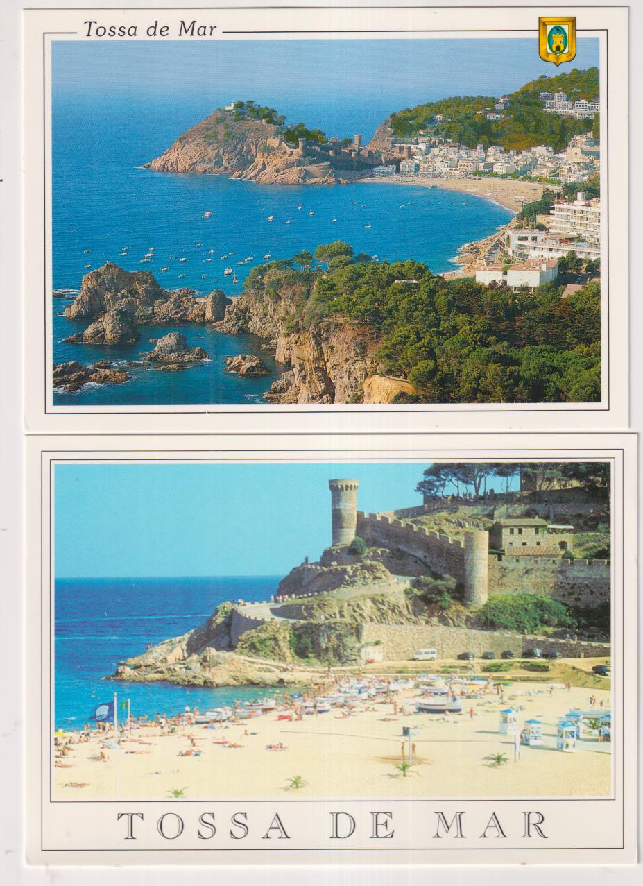 Tossa de Mar.- Lote de 2 postales