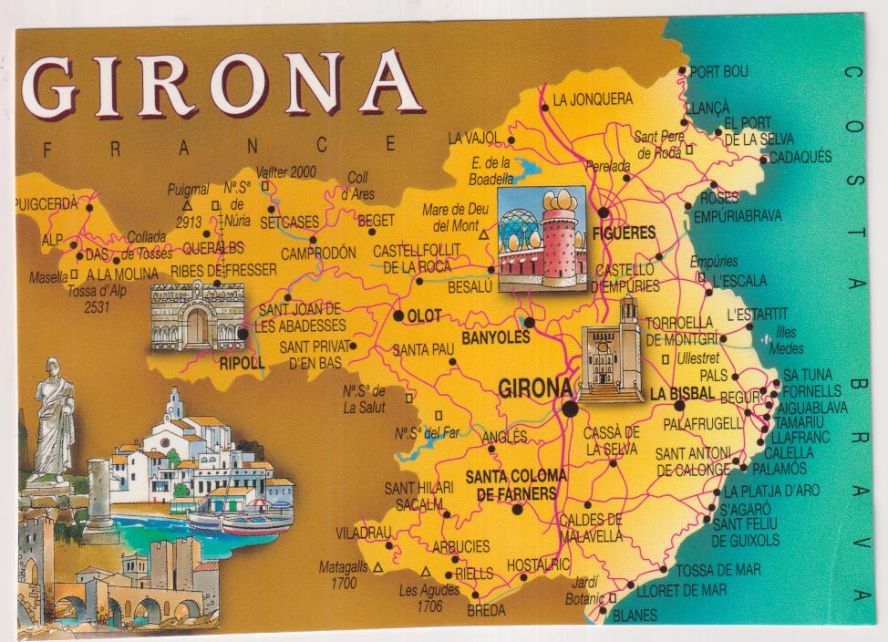 Girona. Mapa de la Provincia