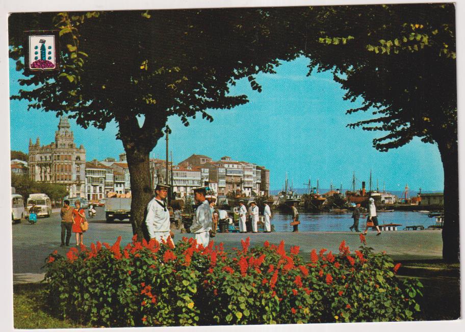 La Coruña. La Dársena. Años 60