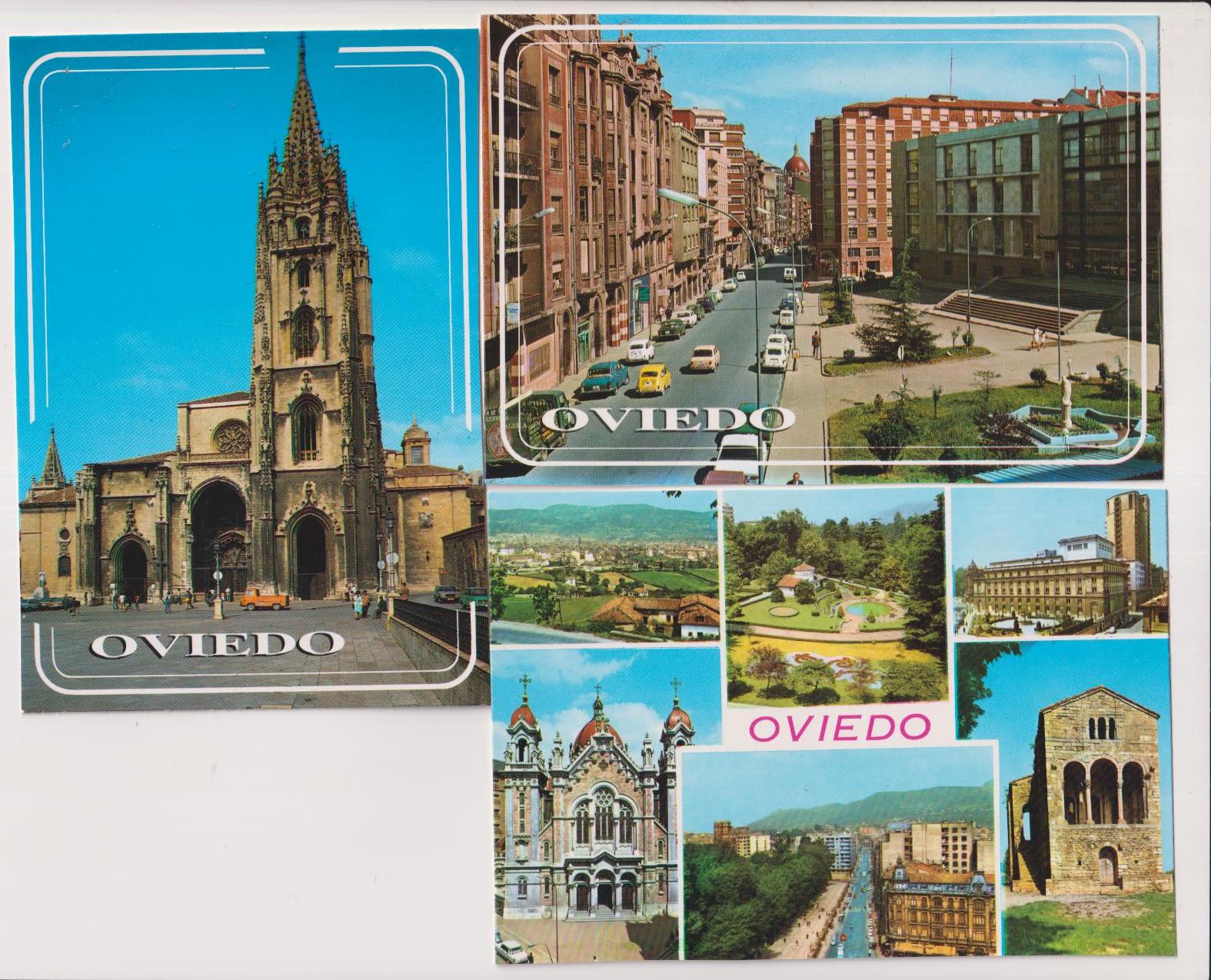 Oviedo.- Lote de 3 Postales