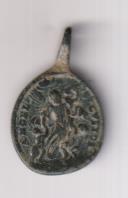 Ángel de la Guarda. Medalla (AE 19 mms) R/Ángeles y Espíritu Santo. Siglo XVII-XVIII