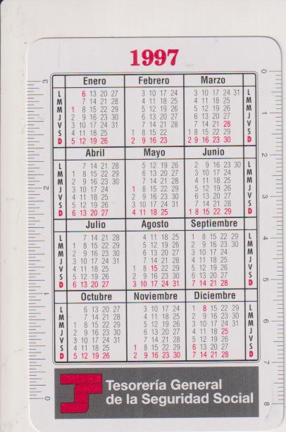 Calendario ¿Fournier? Tesorería General del Estado 1997
