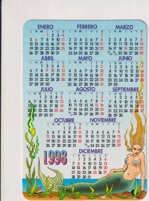 Calendario 1998. Cruz Roja Española. Miranda de Ebro