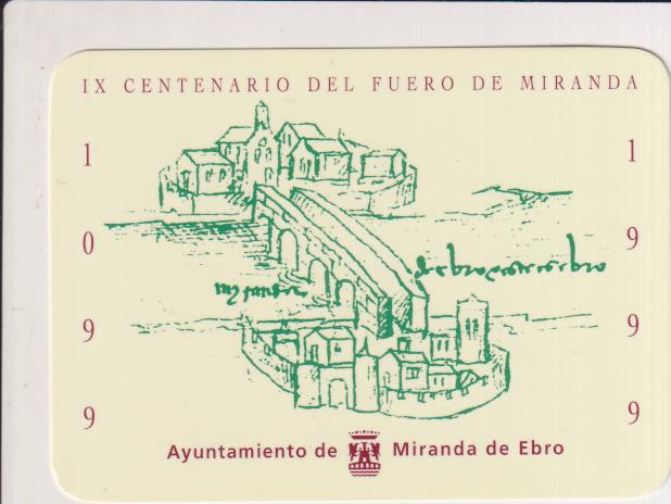 Calendario 1999. IX Centenario del Fuero de Miranda. Ayuntamiento de Miranda de Ebro