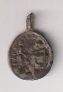 San Antonio de Padua. Medalla (AE 18 mms.) R/ Dos SAntos. Siglo XVII-XVIII