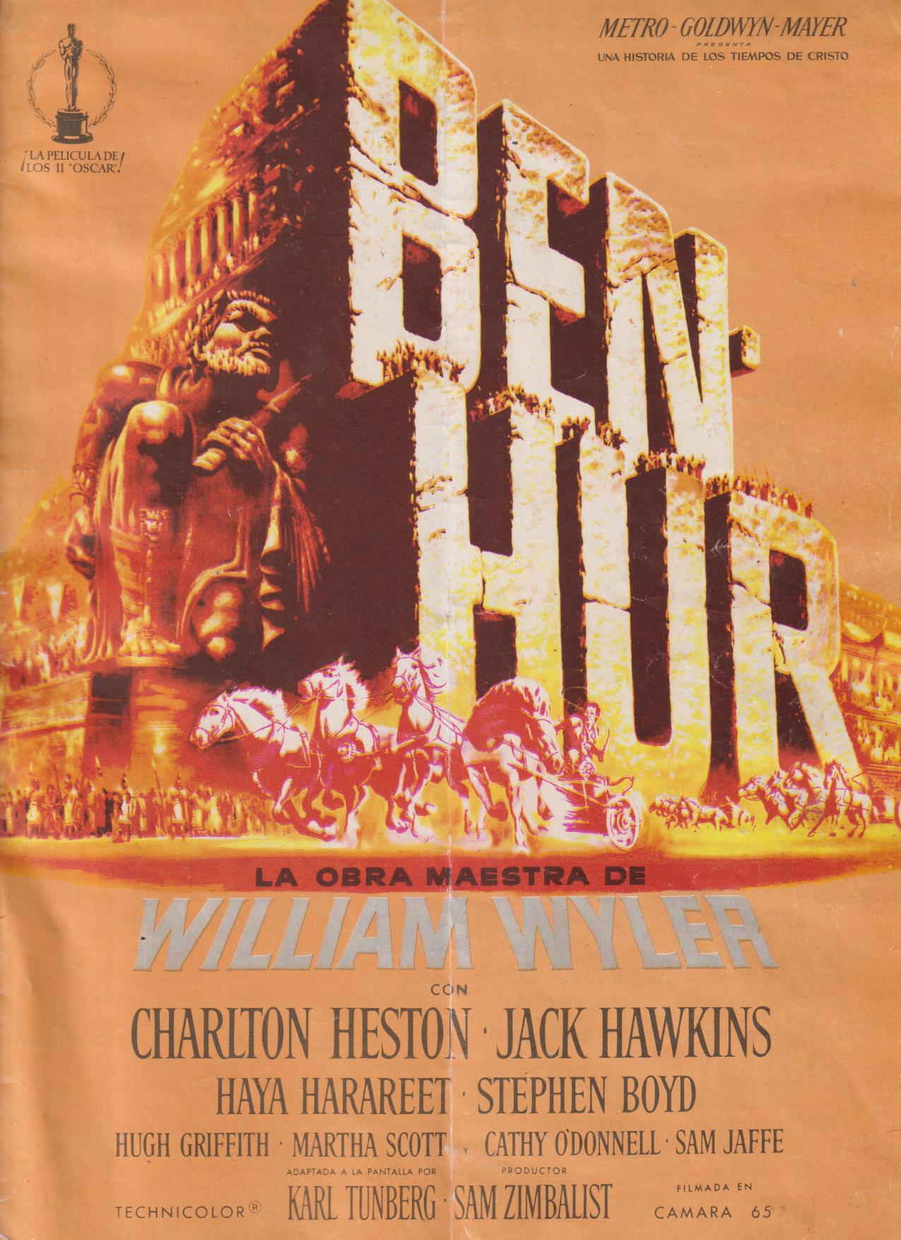 Ben Hur. Guía de MGM. 16 páginas