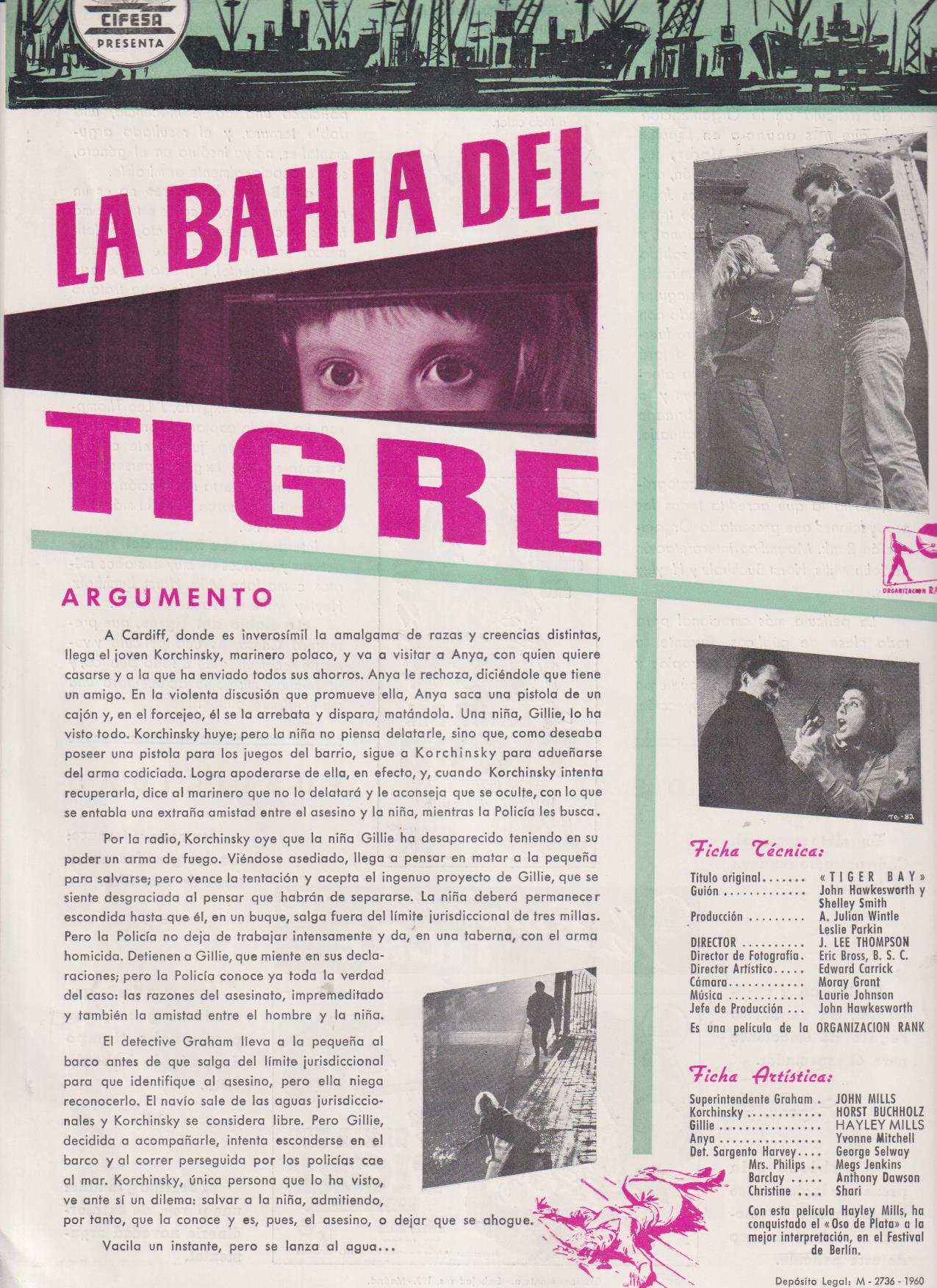 La Bahía del Tigre. Guía de Cifesa