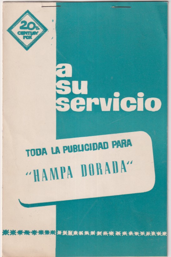hampa dorada. Guía de 20 Century Fox. 10 hojas