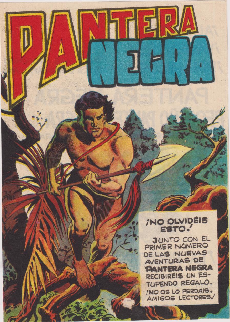Pantera Negra Revista. Publicidad (21x15) de la aparición del Nº 1. en 1964