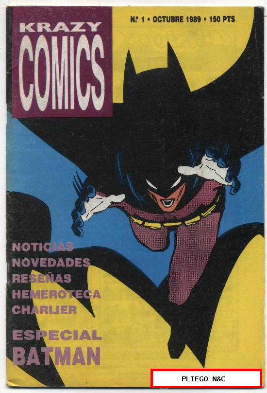 Krazy Cómics. Editorial Complot. Nº 1 Especial Batman (Fanzine)