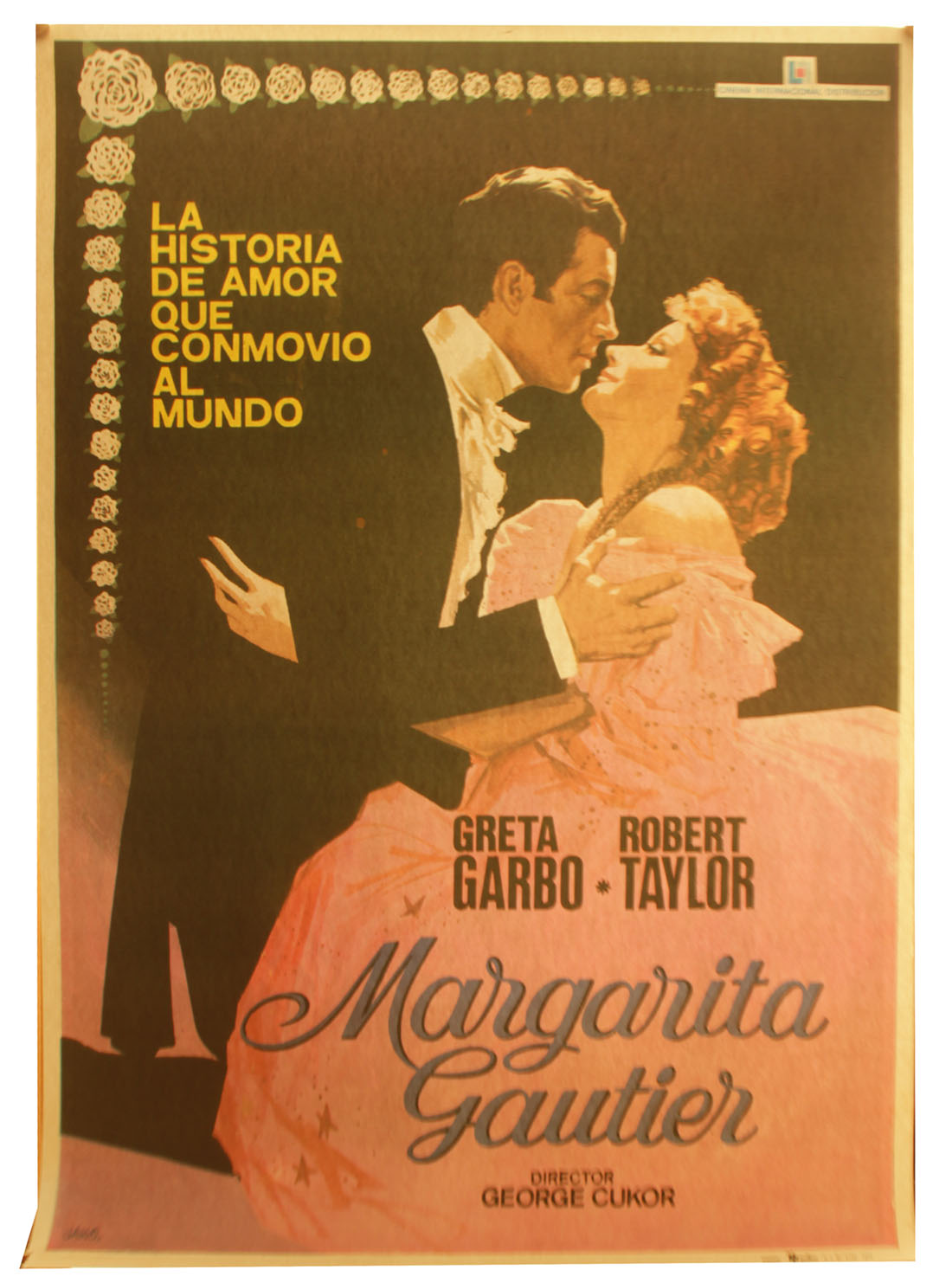 Margarita Gautier. Cartel del reestreno de la película (1977). 100x70 cm