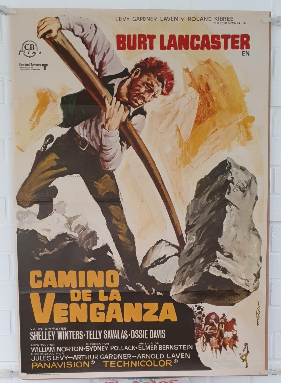 Camino de la venganza. Cartel (100x70) de Estreno, 1968