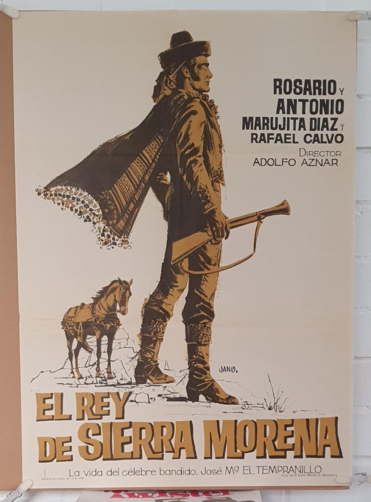 El Rey de Sierra Morena. Cartel (70x50) Reposición de 1970