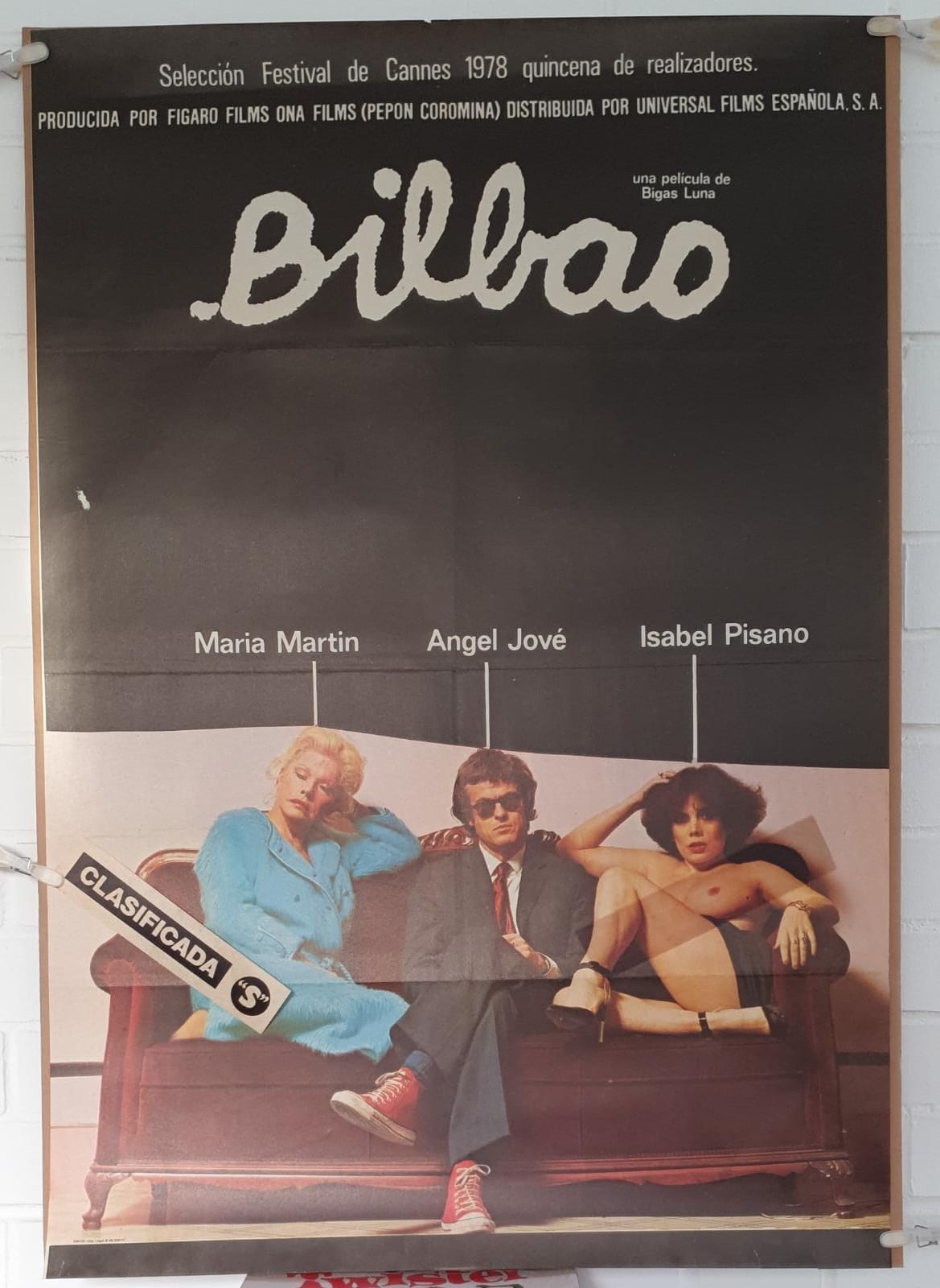 Bilbao de Bigas Luna. Cartel (100x70) de Estreno, 1977
