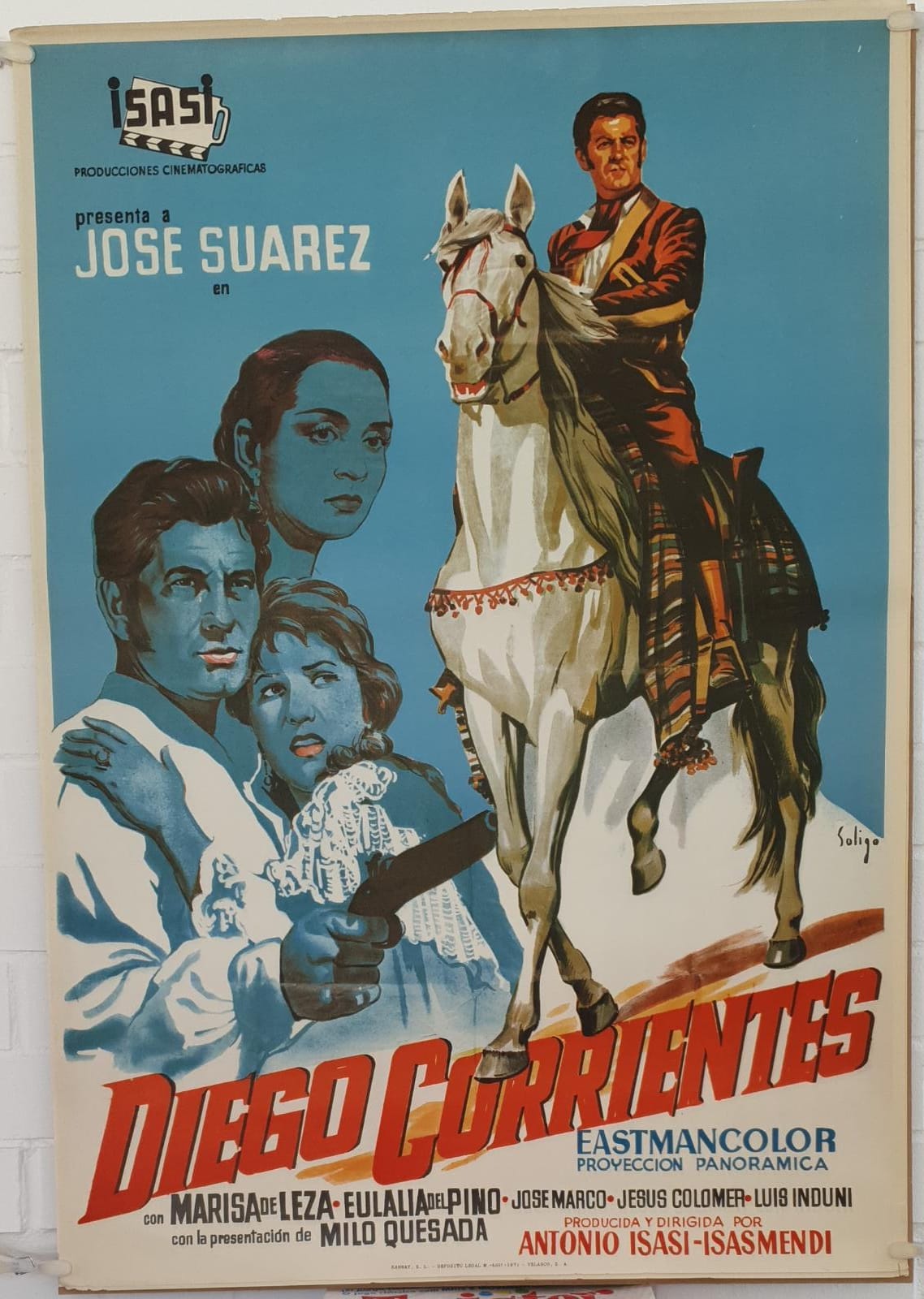 Diego Corrientes. Cartel (100x70) Reposición de 1971