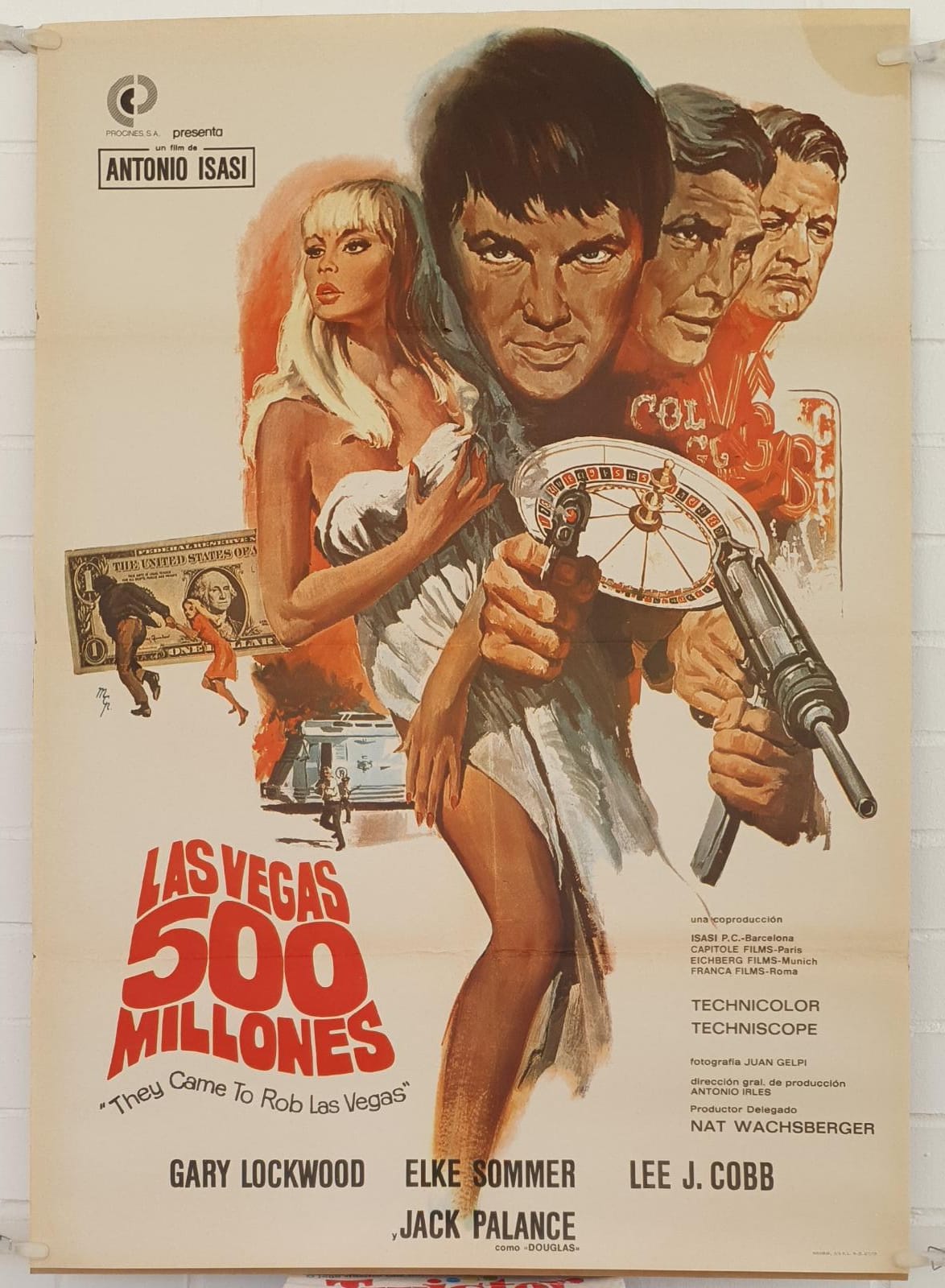 Las Vegas 500 millones. Cartel (100x70) Año 1978