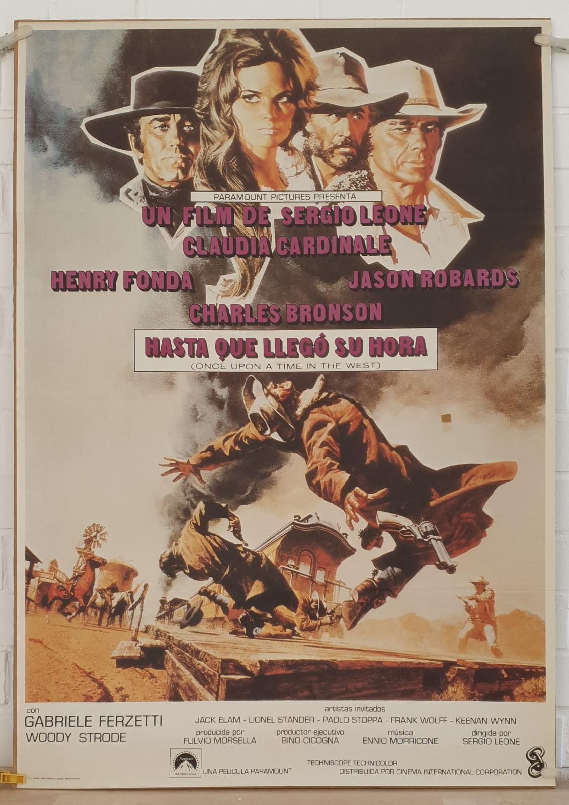 Hasta que llegó su hora. Cartel (100x70) de Reposición en 1981