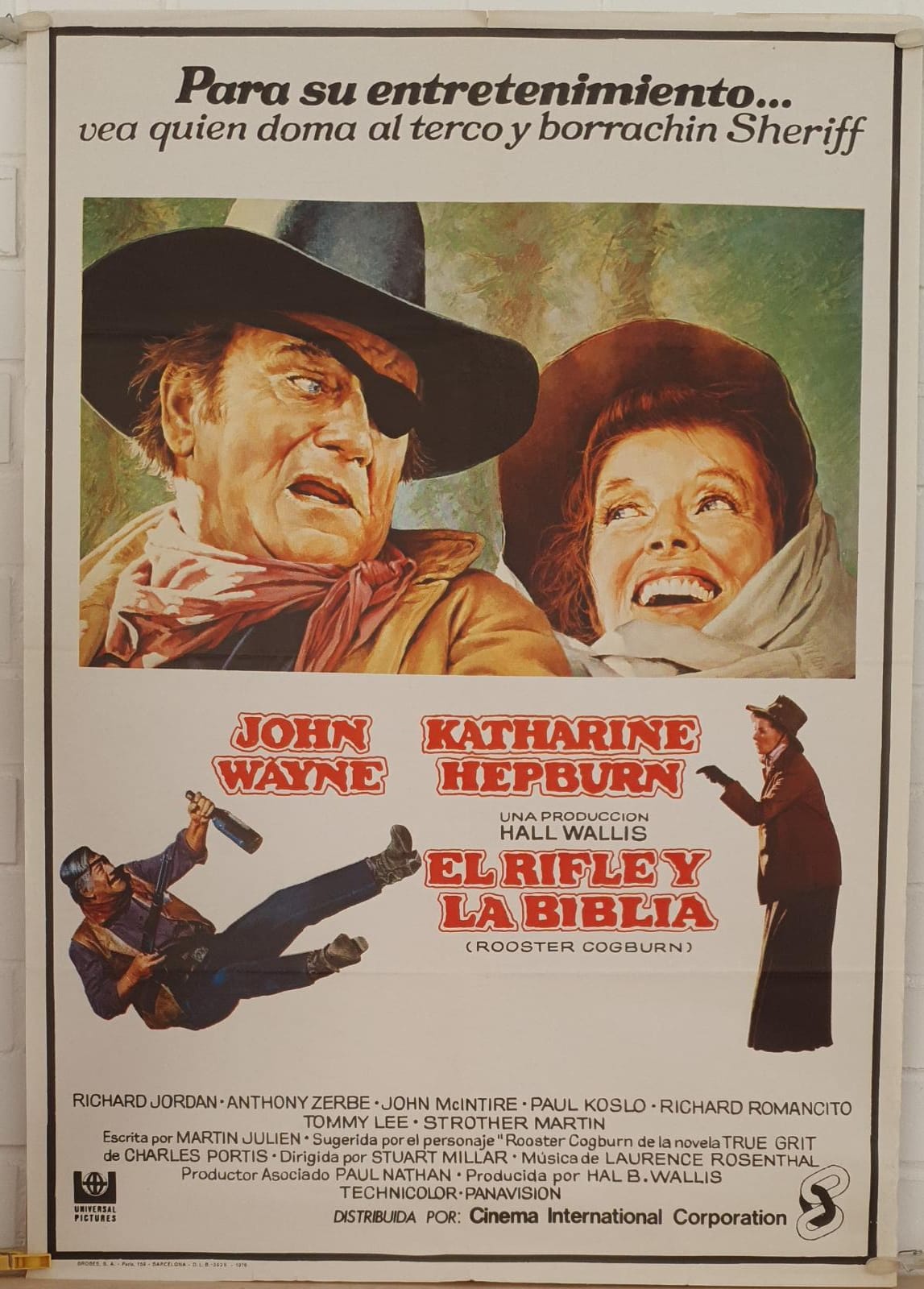 El Rifle y la Biblia. Cartel (100x70) de Estreno, Año 1976