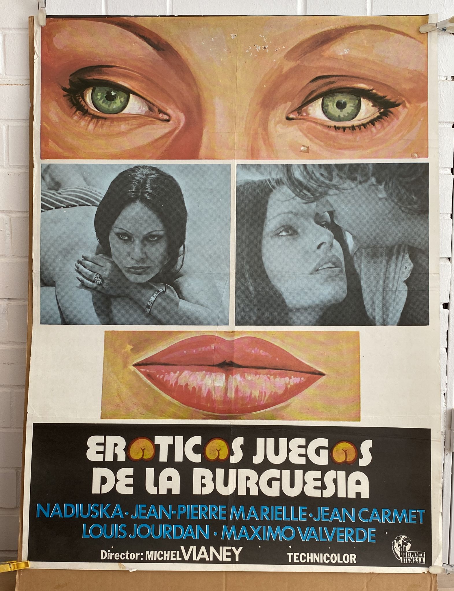 Eróticos juegos de la burguesía. Cartel (100x70)