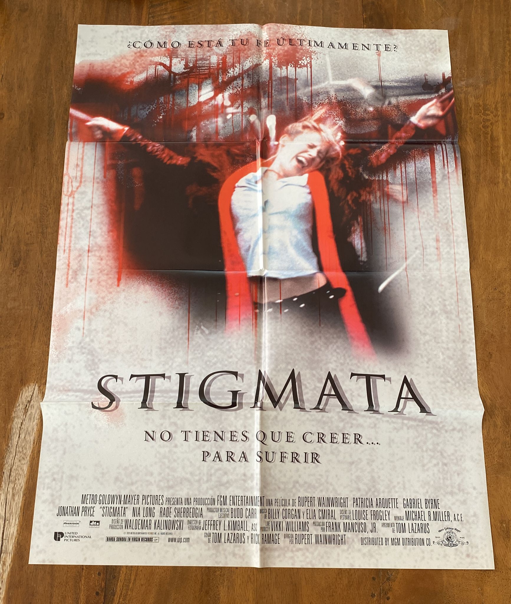 Stigmata. Cartel (100x70) Año 1999