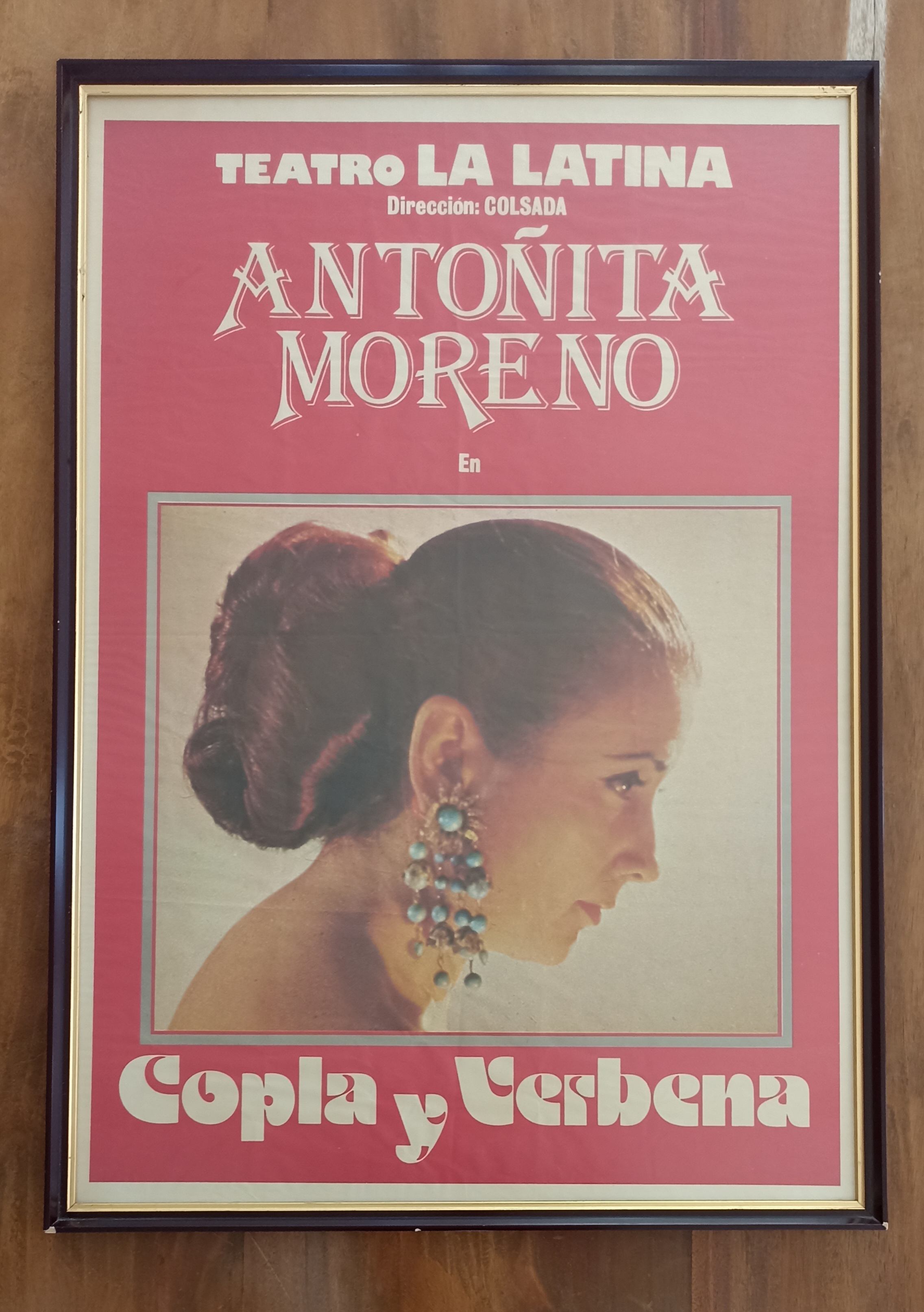 Antoñita Moreno, Copla y Verbena. Cartel (103x73 cm.) Teatro La Latina, Coslada.
