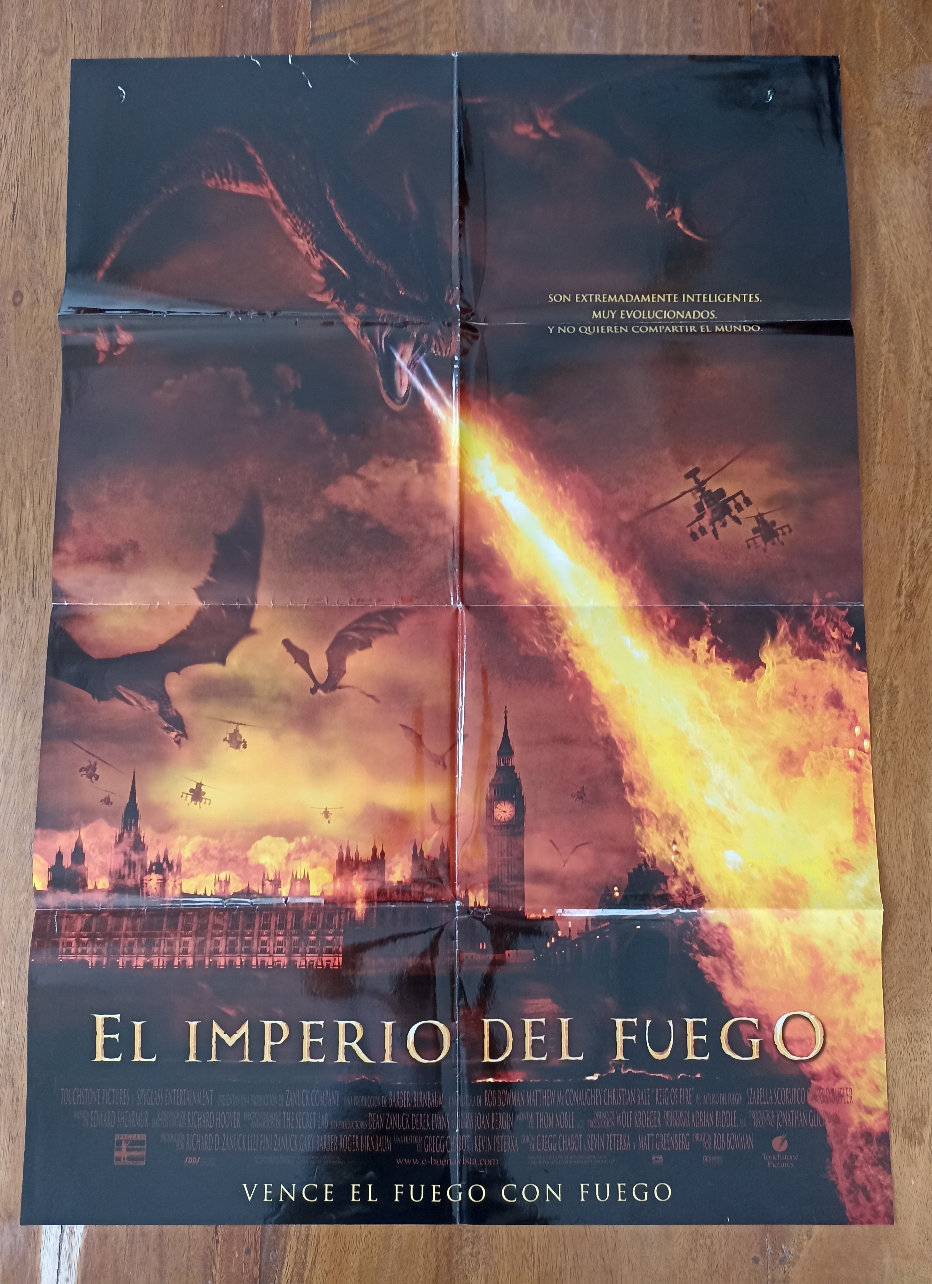 El Imperio del fuego. Cartel (110x70)