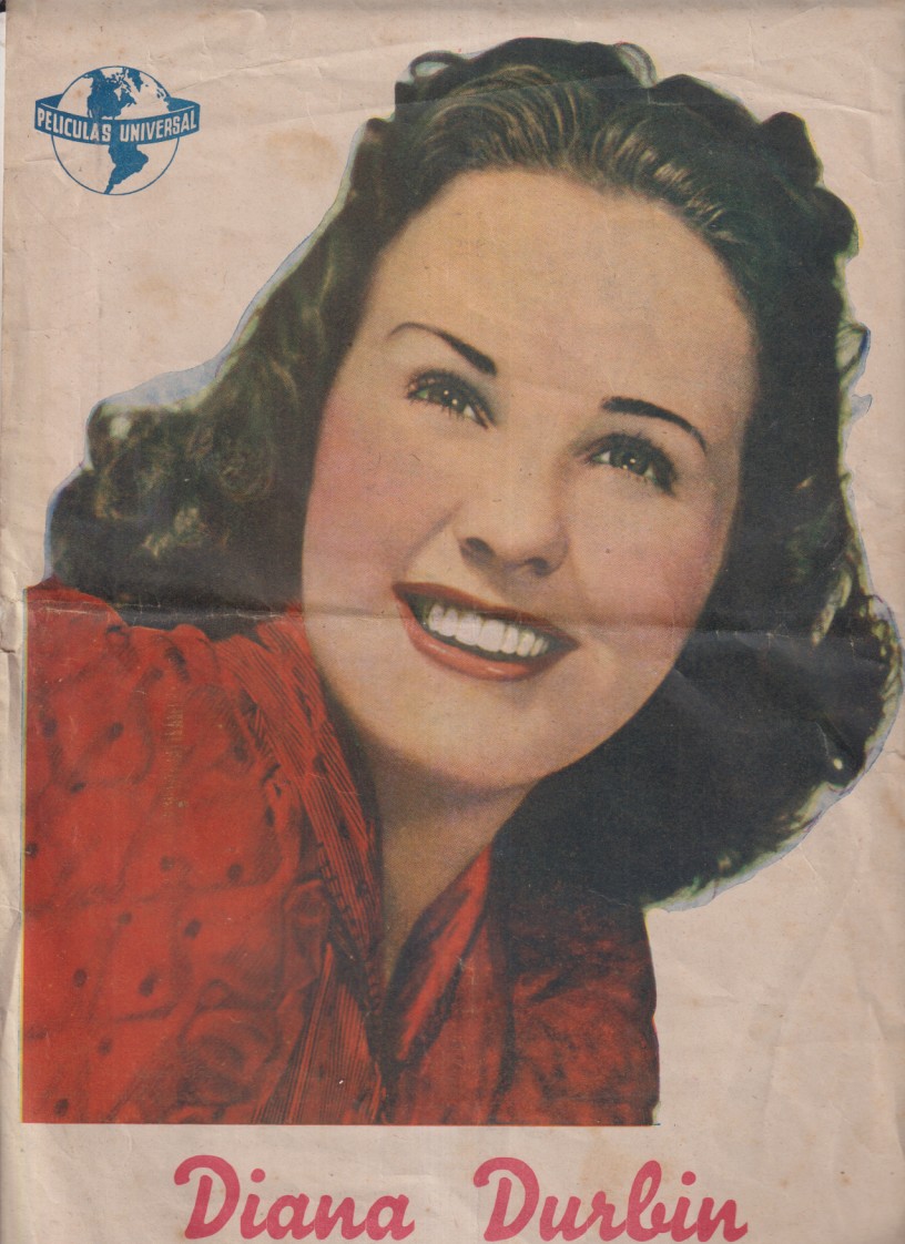 Diana Durbin. Su Última Diablura. Pequeño Cartel (32x22). Cine Kursaal