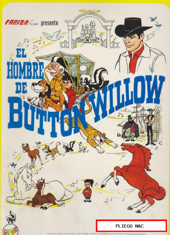 El Hombre de Button Willow. Pequeño cartel (34x24) de Fariza Films
