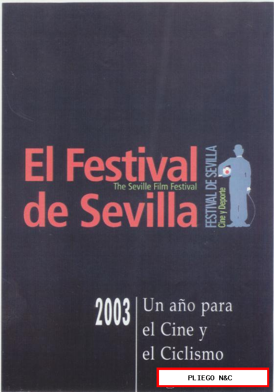 El Festival de Sevilla 2003. Cine y Deporte. Cartel (30x21)