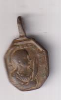 San Jerónimo. Medalla (AE 18 mms.) R/ Santa Bárbara. Siglo XVII-XVIII