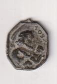 Santa Bárbara. Medalla (AE 18 mms.) R/ San José. Siglo XVII
