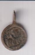 San Luis Gonzaga. Medalla (AE 17 mms.) R/ San Francisco Javier. Siglo XVII-XVIII