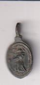 Sanro Arrodillado ante Ángel. Medalla (AE 19 mms.) R/ Inmaculada. Siglo XVII-XVIII