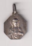 Nuestra Señora del Loreto. Medalla (AE Plateado 15 mms.) R/ Sagrado Corazón de Jesús