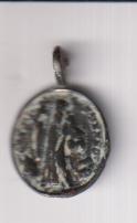San Benito. Medalla (AE 16 mms.) R/ Cruz de San Benito. Siglo XVII-XVIII