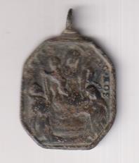 Nuestra Sra. del Sagrado Rosario (medalla AE 28 mms.) R/ Santo domingo de Soria. Siglo XVIII