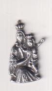 Virgen del Carmen. Medalla o adorno (Plateada 21 mms.)