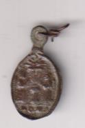 Inmaculada. Medalla (AE 17 mms.) R/ Cáliz entre dos Ángeles. Exergo: Roma. Siglo XVIII