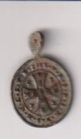 San Benito Medalla (AE 16 mms.) R/ Cruz de San Benito. Siglo XVII-XVIII