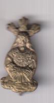 Jesús Cautivo. Colgante con alfiler. (Metal Plateado 25 mms.)