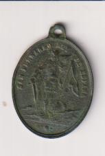 San FErnando Rey de España. Medalla (AE 23 mms.) Na. Sa. de los Reyes. Sevilla. Siglo XIX